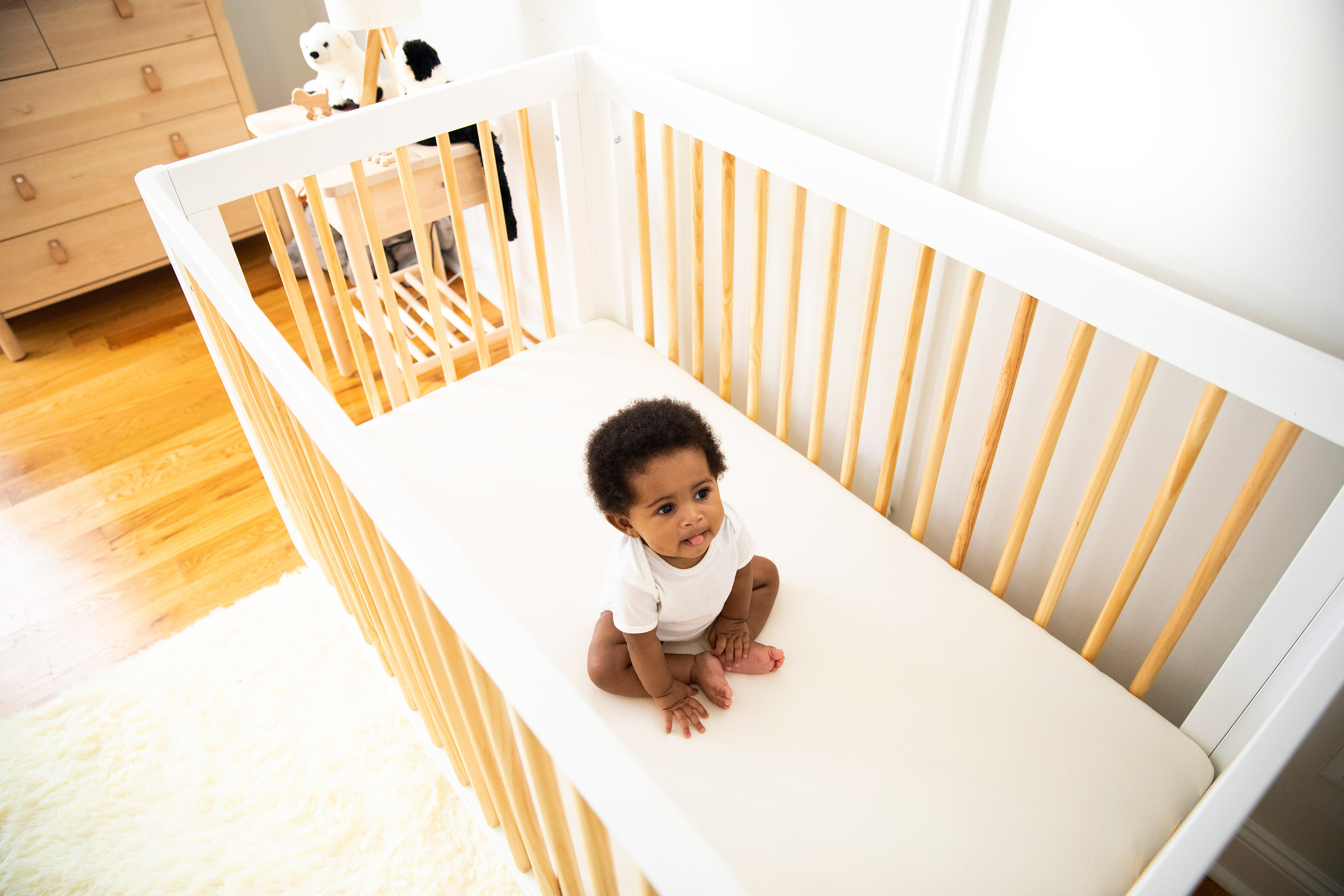 Child in crib